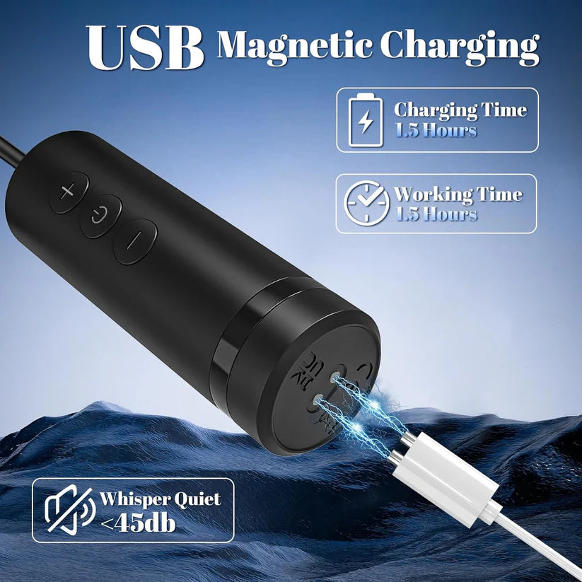 Electric Penis Trainer Vibrator Set Glans Stimulator with 7 Vibration Modes