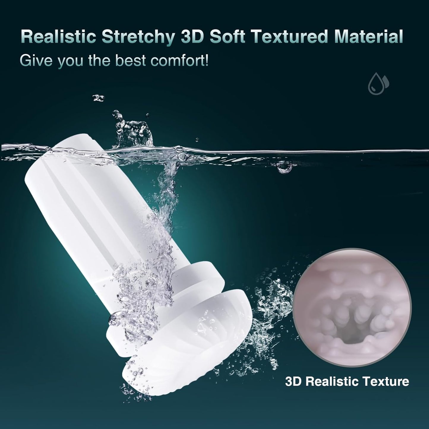 Automatic Masturbator Stroker Blowjob with 7 Vibrating & 7 Sucking & Heating Modes