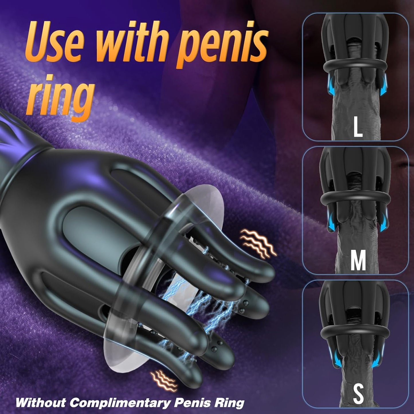 360° Wrapped Tentacle Penis Trainer Vibrator Stroker with 3 Strength 7 Vibration Modes