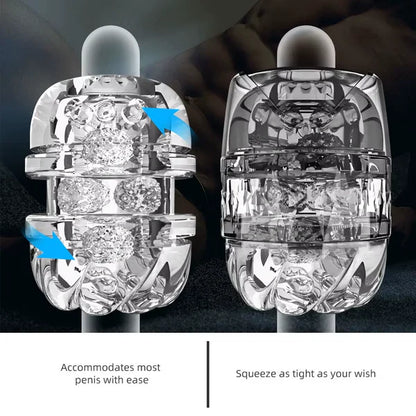 Open-ended 3D Realistic Masturbator Oral Stroker Blowjob