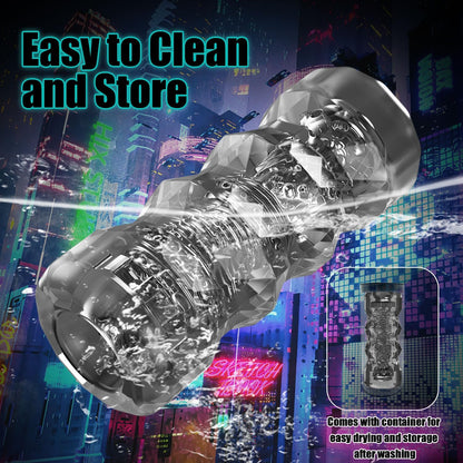 5D Pocket Pussy Stroker Penis Training Blowjob Masturbator