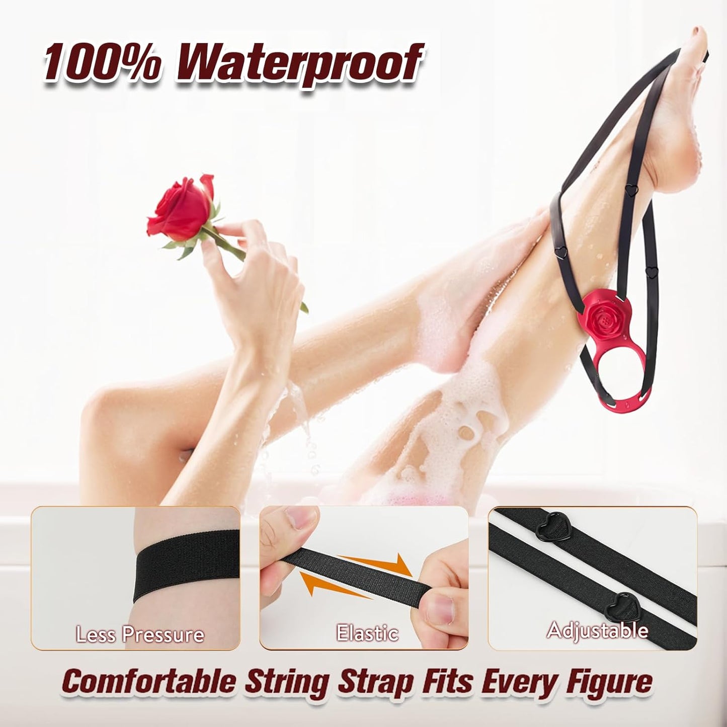 Remote Control & App Portable Rose Vibrator Clitoral Vibrator with 10 Vibration Modes