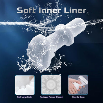 5 IN 1 Double Sex Game Handle Automatic Masturbator Machine with 7 Vibration Modes