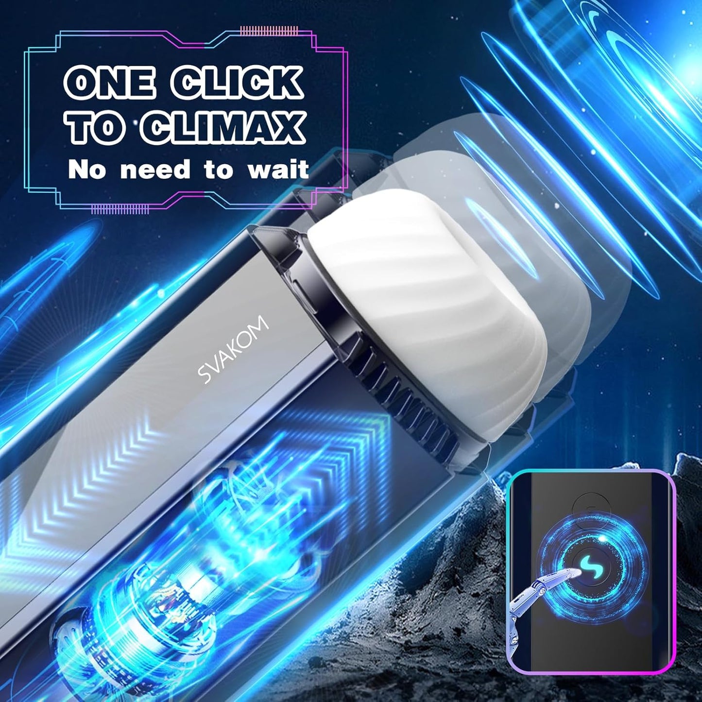 SVAKOM Thrusting Squeezing Penis Trainer Automatic Masturbator Stroker