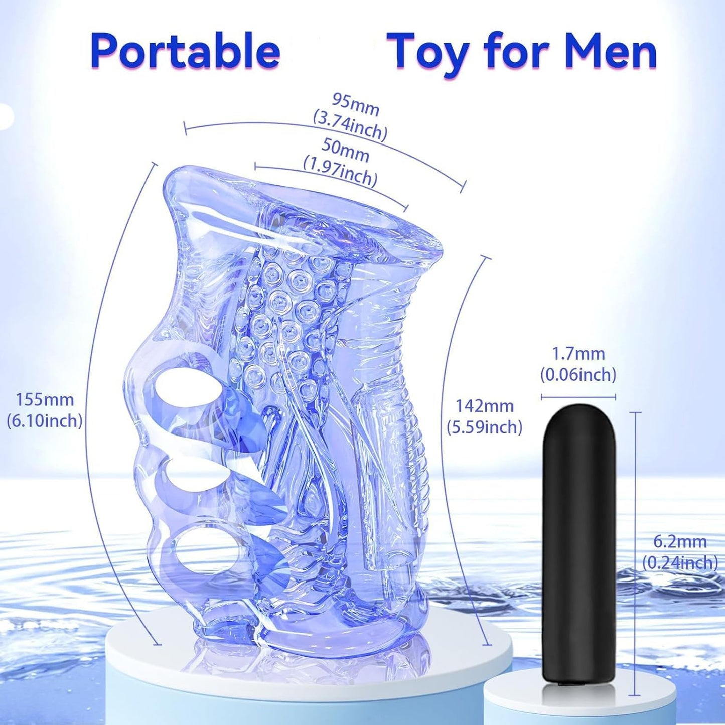 Electric Penis Trainer Vibrator Stroker Blowjob with 10 Vibration Modes