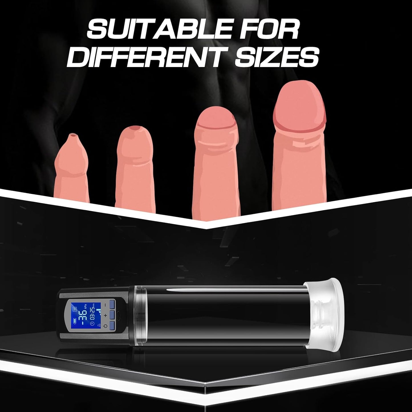 6 Powerful Sucking Modes Automatic Vacuum Penis Enlargement