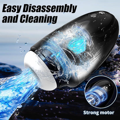 Automatic Masturbator Pocket Pussy Stroker Machine with 9 Vibration & 9 Suction Modes