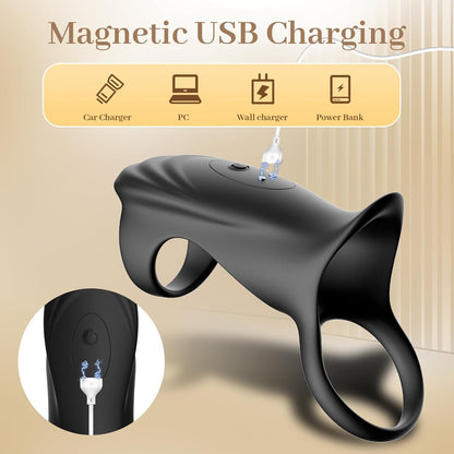 Electric Cock Ring Penis Trainer Vibrator Masturbator with 9 Vibration Modes