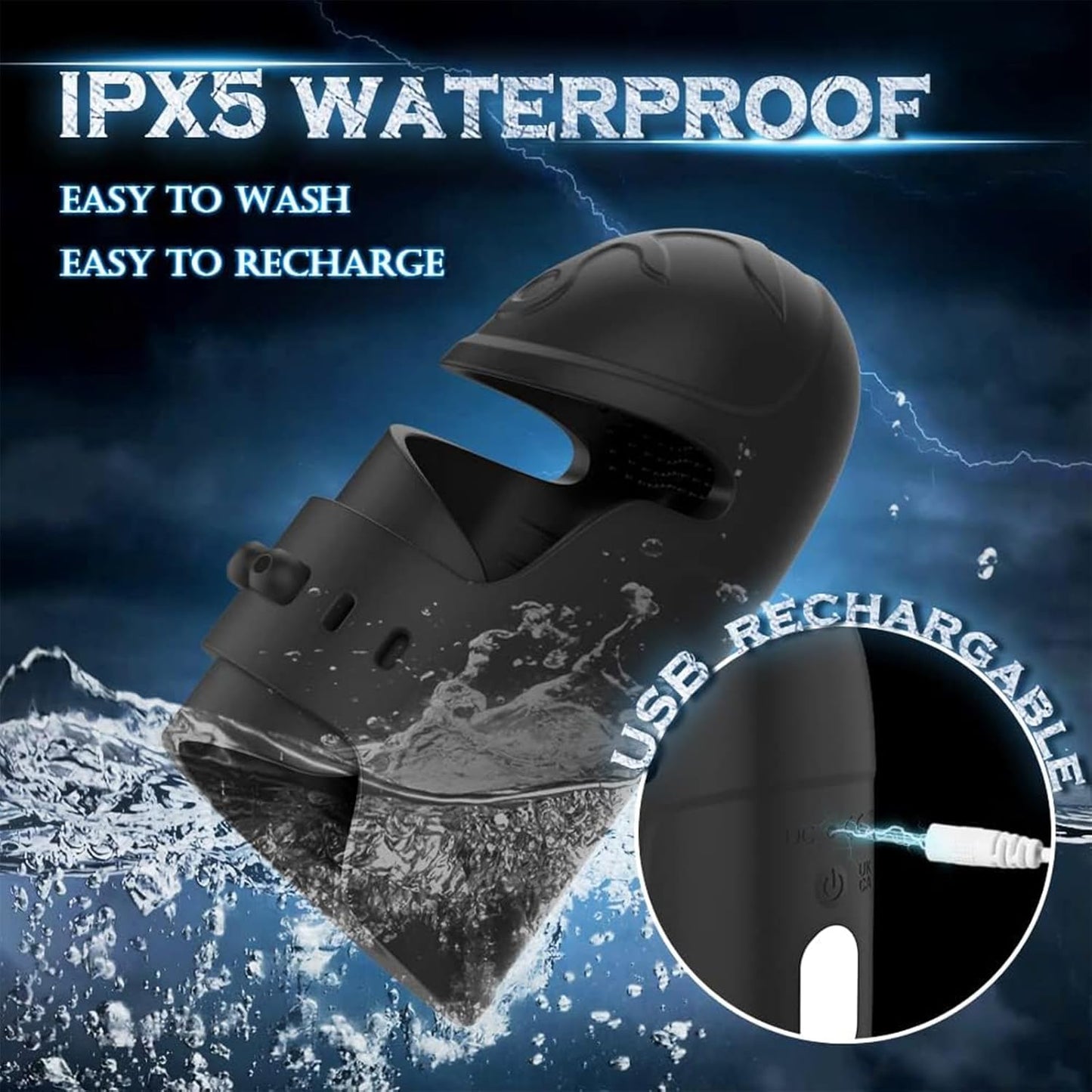 360° Covering Electric Trainer Vibrator Exerciser Masturbator with 10 Powerful Vibrations