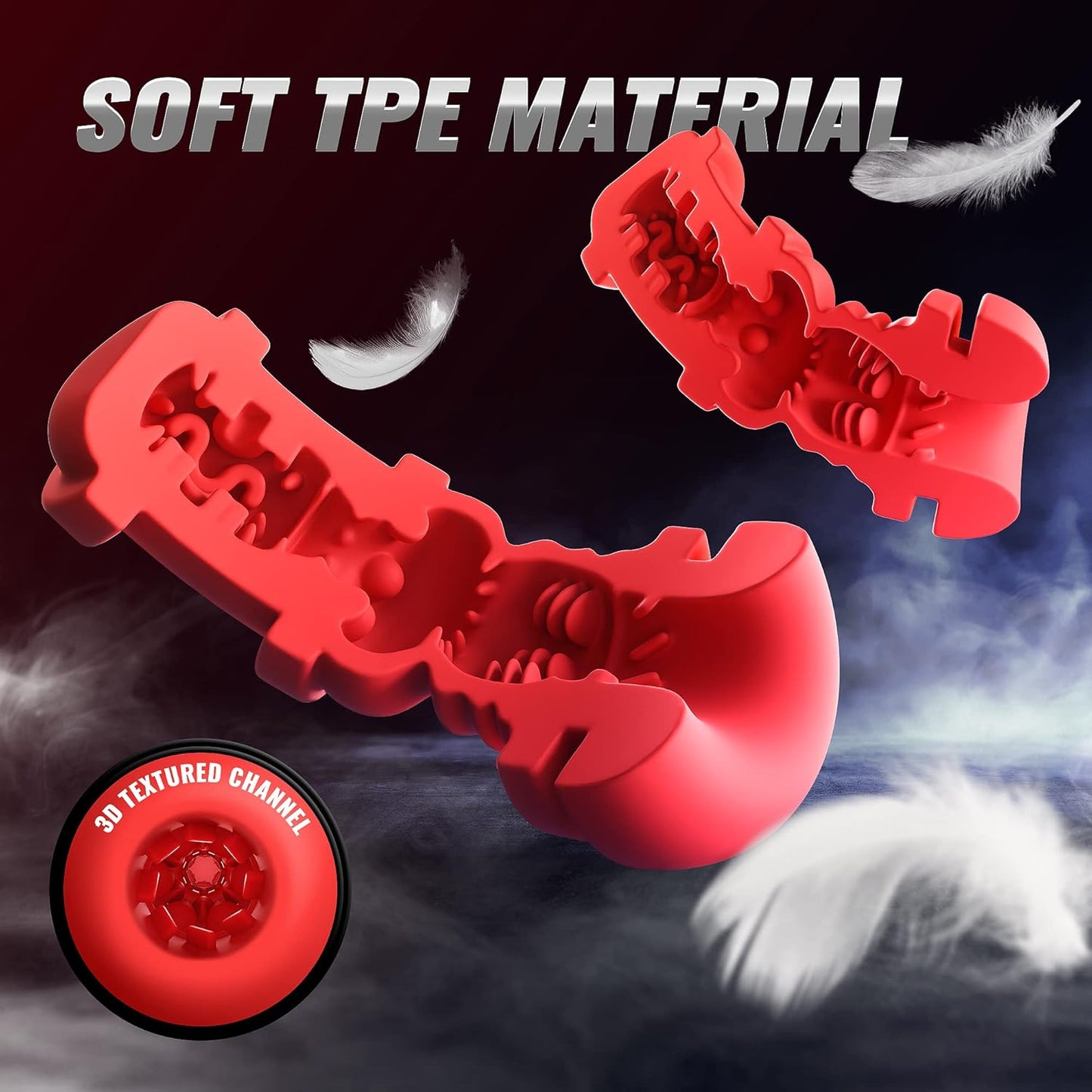 LCD Display Automatic Masturbator Stroker with 8 Vibrating & 8 Thrusting