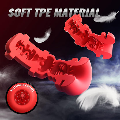 LCD Display Automatic Masturbator Stroker with 8 Vibrating & 8 Thrusting