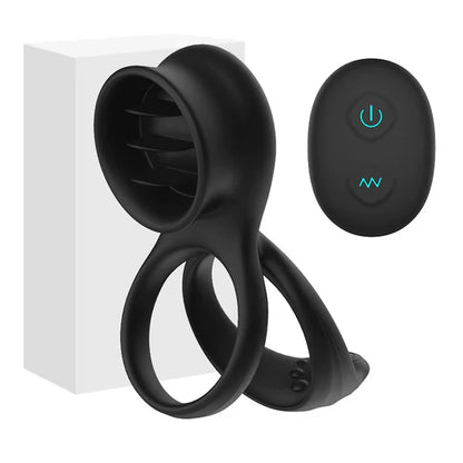 Electric Penis Ring Vibrator Glans Stimulator Masturbator with 7 Vibration Modes