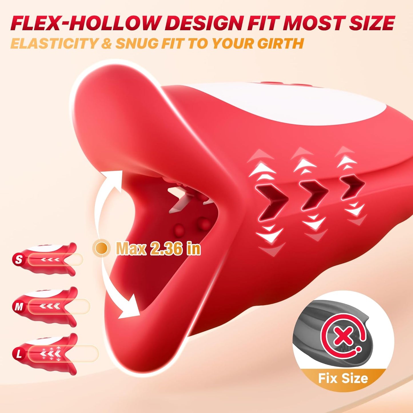 360° Blowjob Stroker Vibrator Penis Trainer Maturbator with 10 Waving & Vibrating Modes