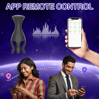 360° Wraping Penis Vibrator Tentacle Stimulator with 10 Vibrating Modes