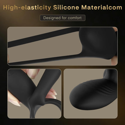 360° Twisting Stimulator Penis Trainer Vibrator Sleeve Extender with 10 Modes