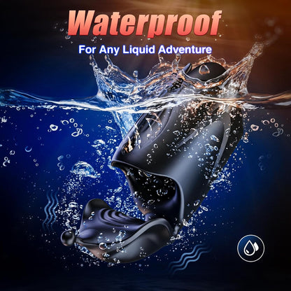 Electric Penis Trainer Vibrator Stroker Masturbator with 10 Vibration Modes