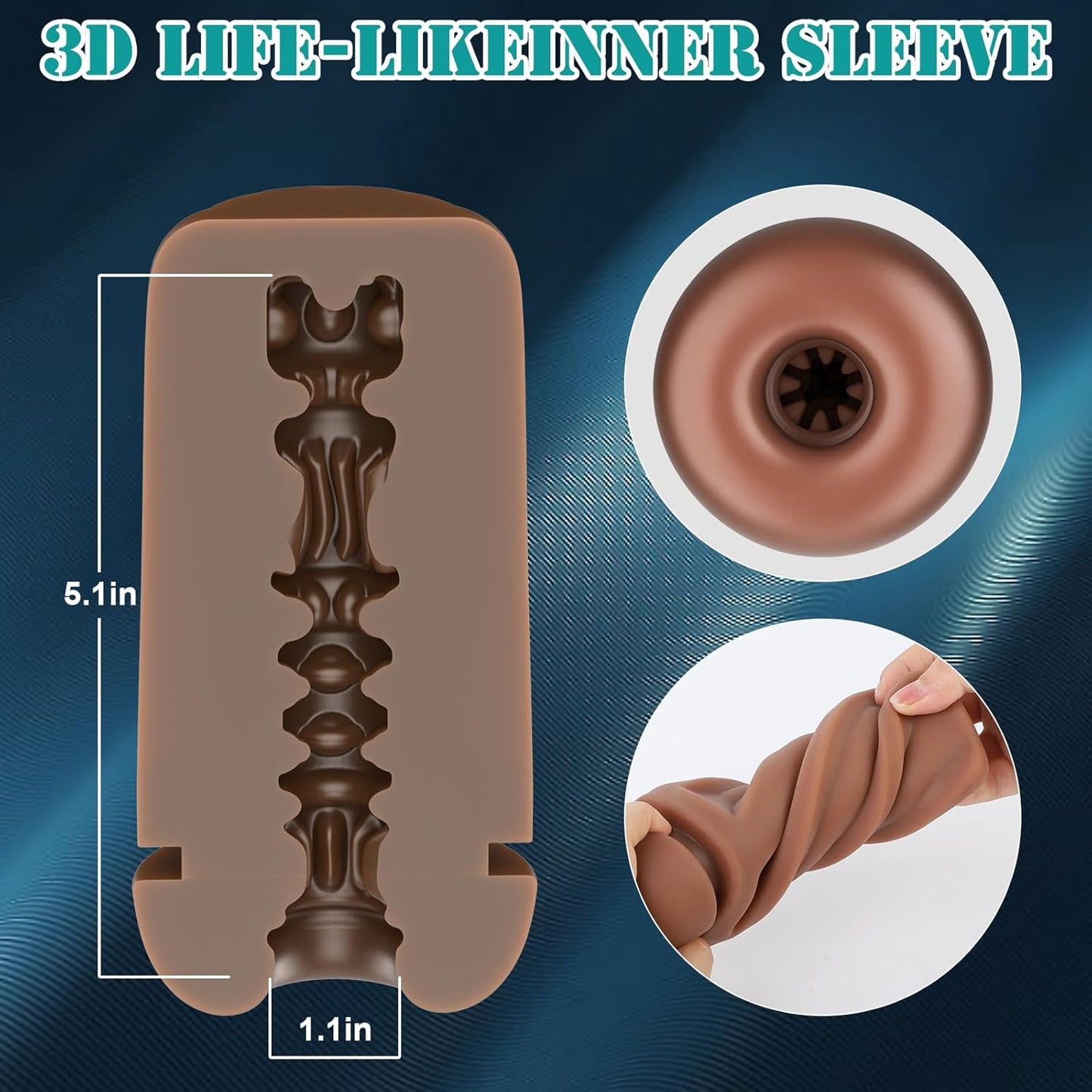 Automatic Masturbator Penis Stimulation with 9 Vibrating & Suction Modes