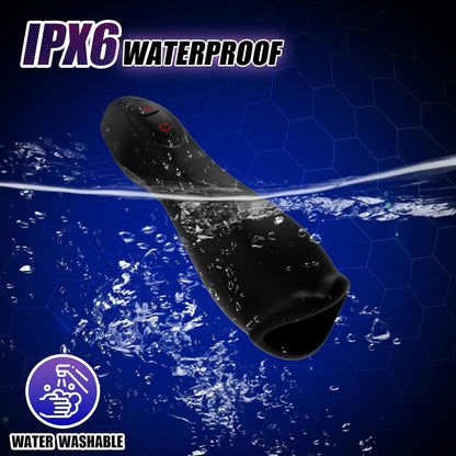 Automatic Masturbator Penis Trainer Vibrator with 10 Vibration & 5 Rotating Patterns