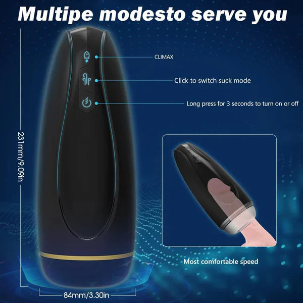 Automatic Sucking Male Masturbator Stroker with 9 Vibration & 5 Suction Modes