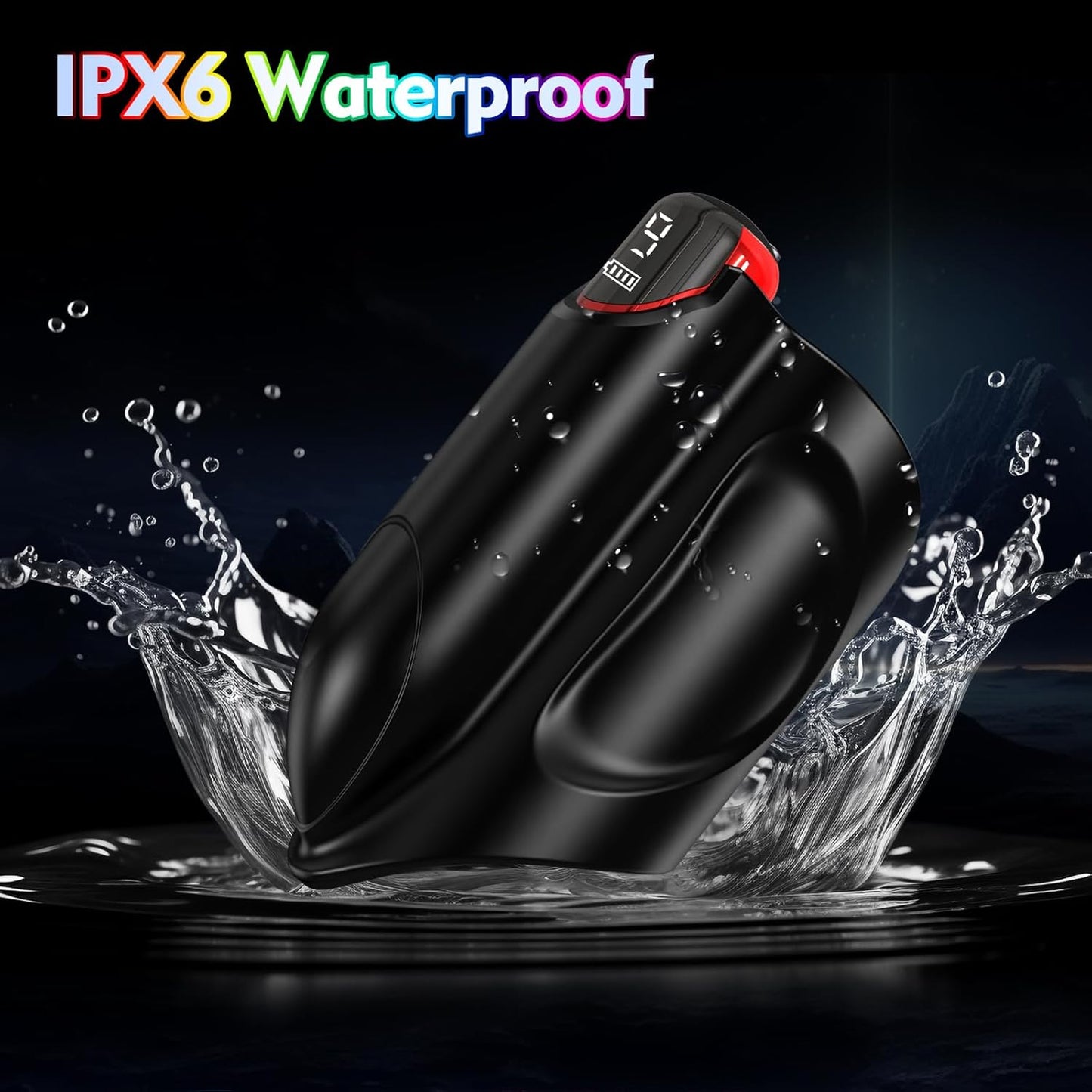 3 IN 1 Electric Penis Trainer Vibrator Stroker Masturbator with 9 Vibrating Modes