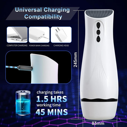 Automatic Masturbator Stroker Penis Stimulation with 10 Sucking & Vibrating Modes