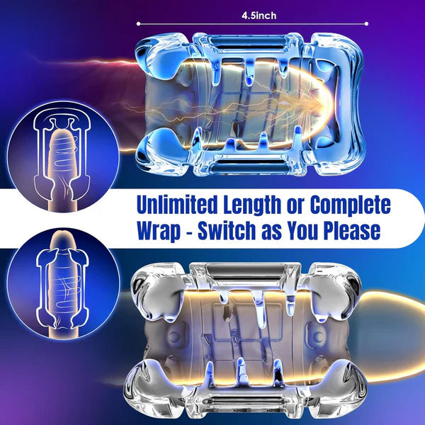 Automatic Masturbator Penis Trainer Blowjob Machine with  9 Thrusting & 3 Gears Speed