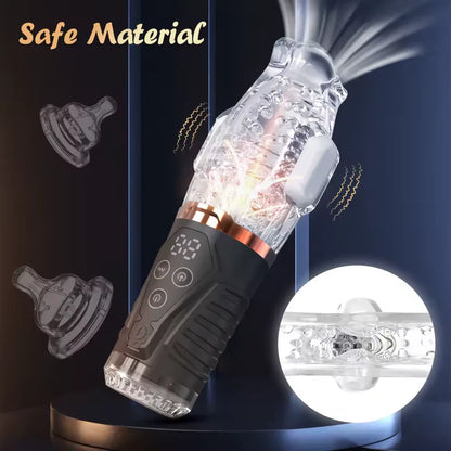 Automatic Masturbator Penis Trainer Blowjob with 9 Suction & 9 Vibration Modes