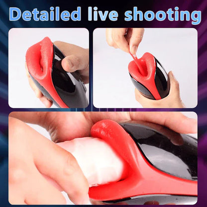 Automatic  Masturbator Penis Trainer Stroker with 10 Vibration & Heating Modes