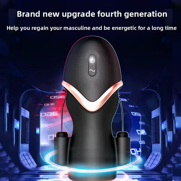 Electric Penis Trainer Vibrator Masturbator with 10 Powerful Vibration Modes