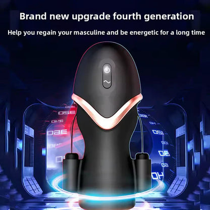 Electric Penis Trainer Vibrator Masturbator with 10 Powerful Vibration Modes