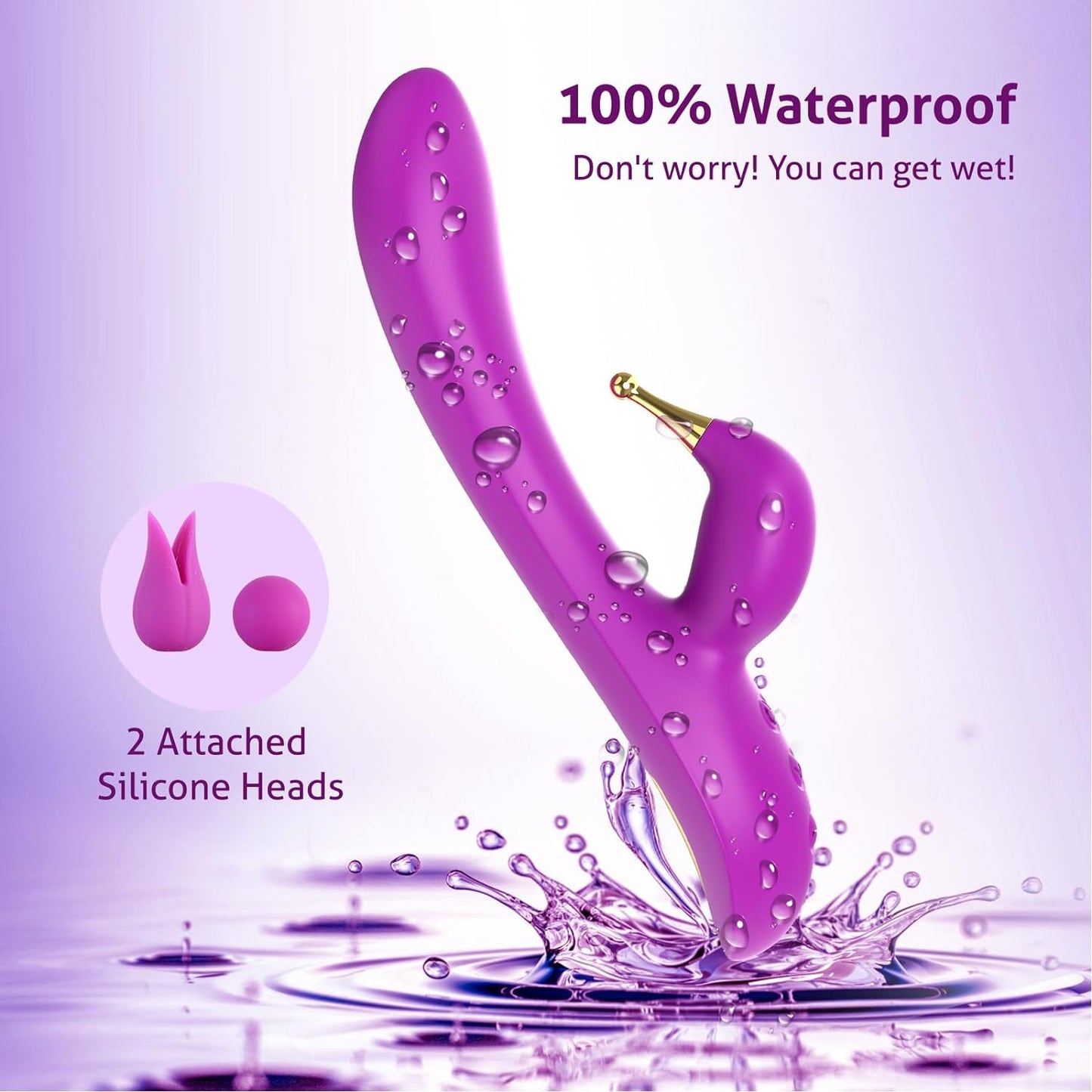 2 in 1 G Spot Clitoral Vibrator with 9*9 Vibration Modes