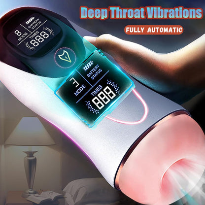 Automatic Masturbator Cup Pocket Pussy with 8 Powerful Vibration Modes