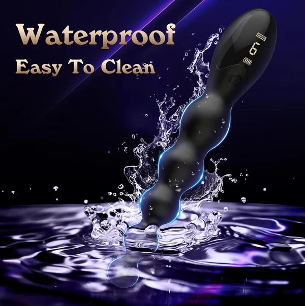 Anal Beads Vibrator Prostate Massager with 9 Powerful Vibrating Modes