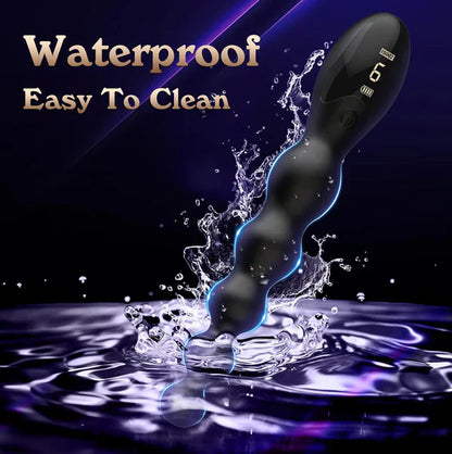 Anal Beads Vibrator Prostate Massager with 9 Powerful Vibrating Modes