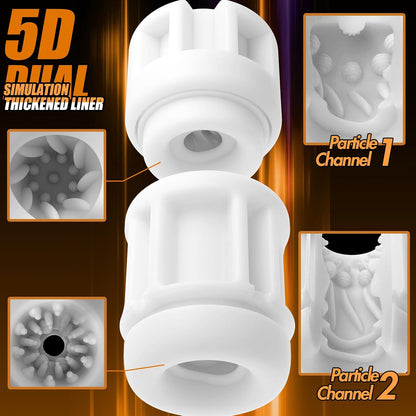Detachable DIY Masturbator Penis Pump Pocket Pussy Stroker with 9 Vibration Modes