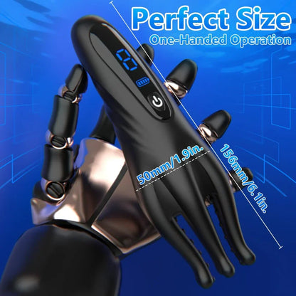 Fully Wrapped Penis Trainer Tentacle Vibrator Stroker with 10 Vibration Modes