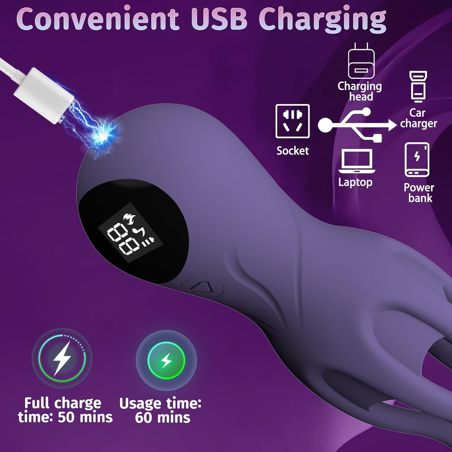 360° Wrapped Penis Trainer Vibrator Masturbator with 12 Strong Vibrating Modes