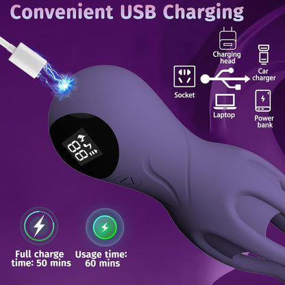 360° Wrapped Penis Trainer Vibrator Masturbator with 12 Strong Vibrating Modes