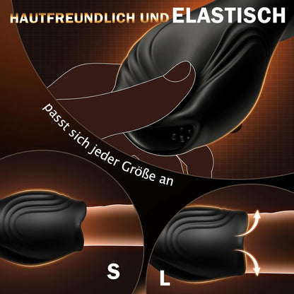 Oral Penis Vibrator Glans Trainer for Masturbator with 10 Vibration Modes