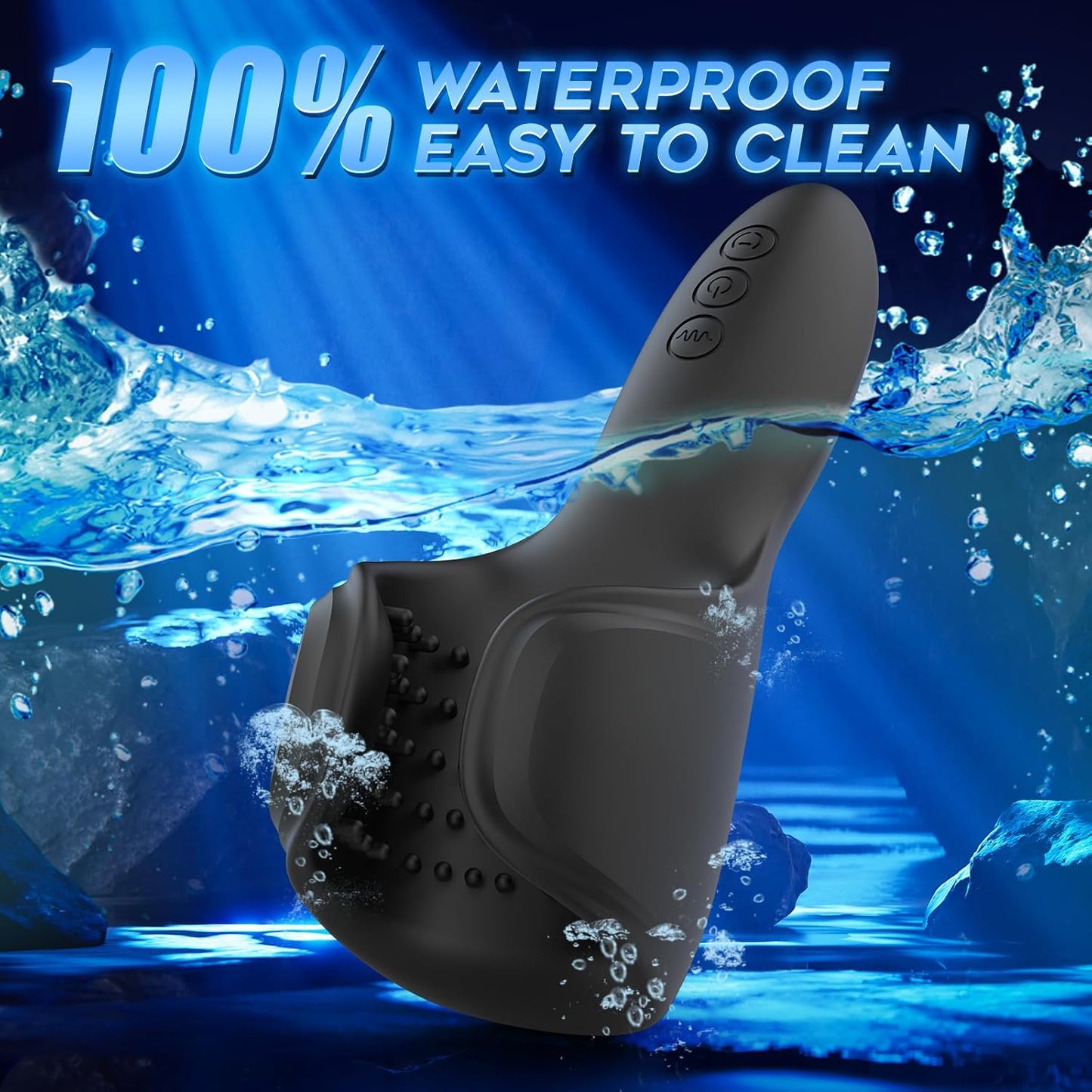 3 IN 1 Penis Tranier Vibrators Masturbator with 10 Bite & Vibrating Modes