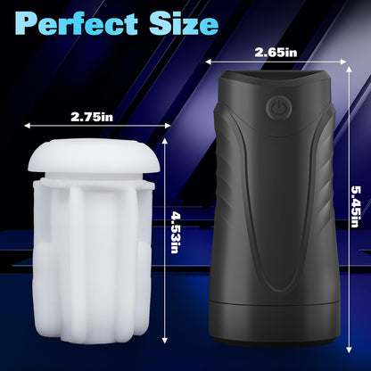 Electric Masturbator Penis Trainer with 2 Upgraded Motor & 10 Vibration Modes