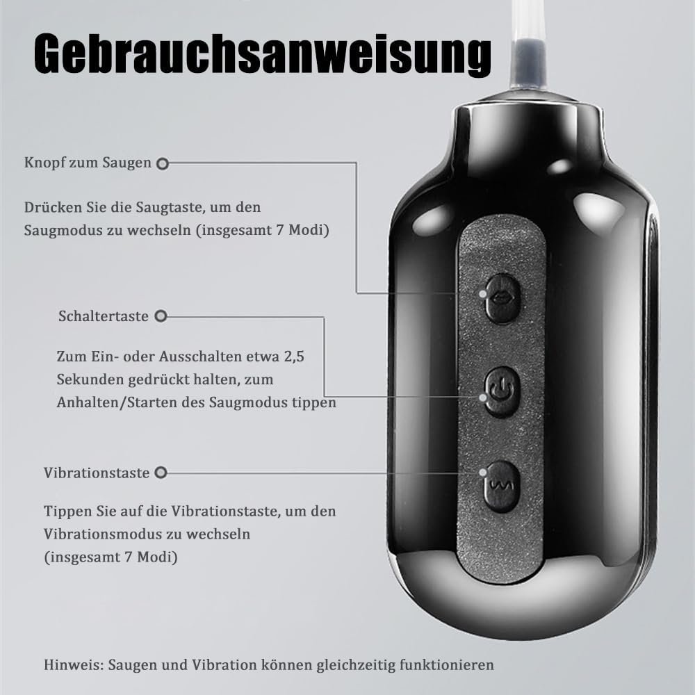 Electric Penis Trainer Pocket Pussy Masturbator with 7 Vibration & Vacuum Suction Modes