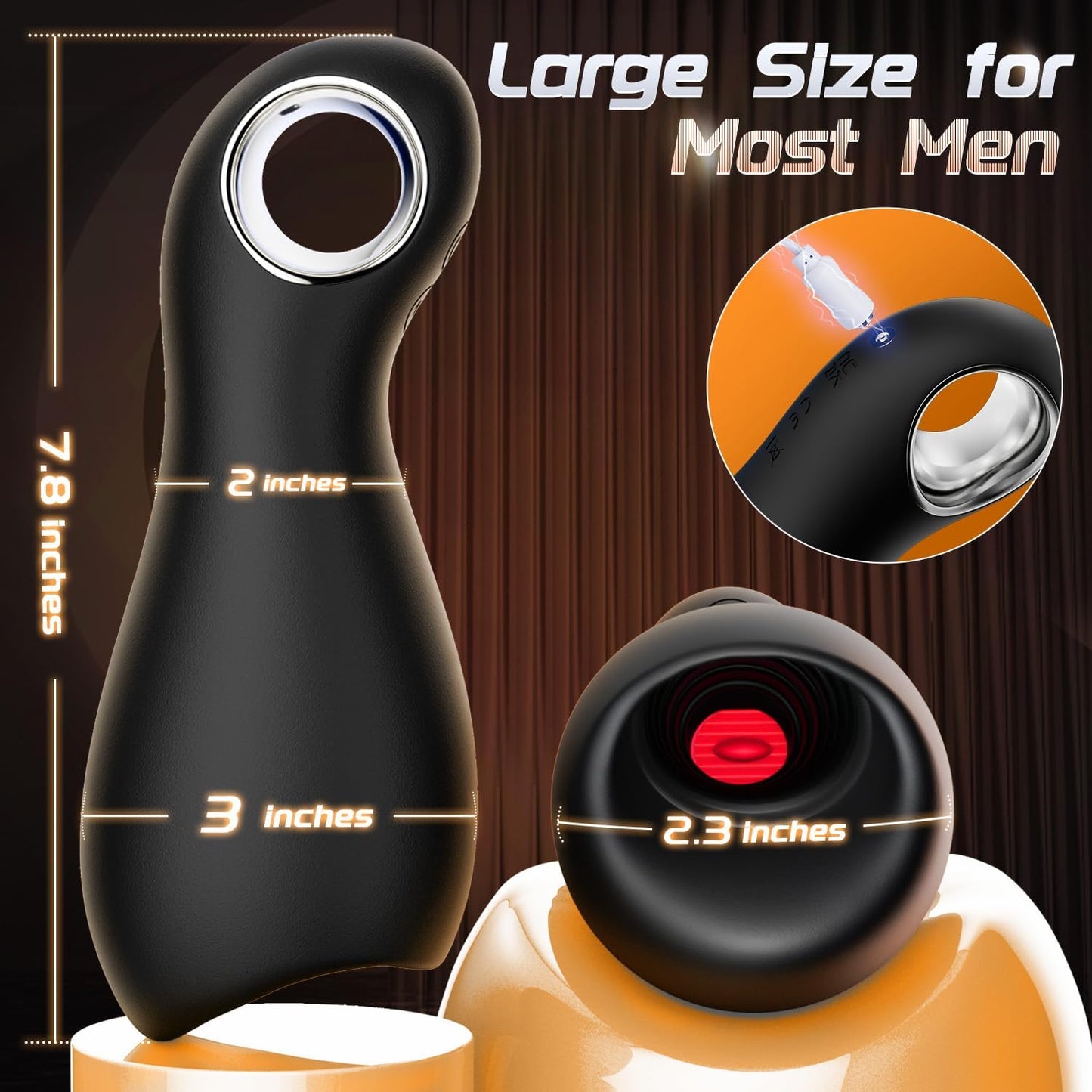 3 in 1 Penis Pump Trainer Masturbator with 10 Vibrating & 5 Tongue Licking Modes