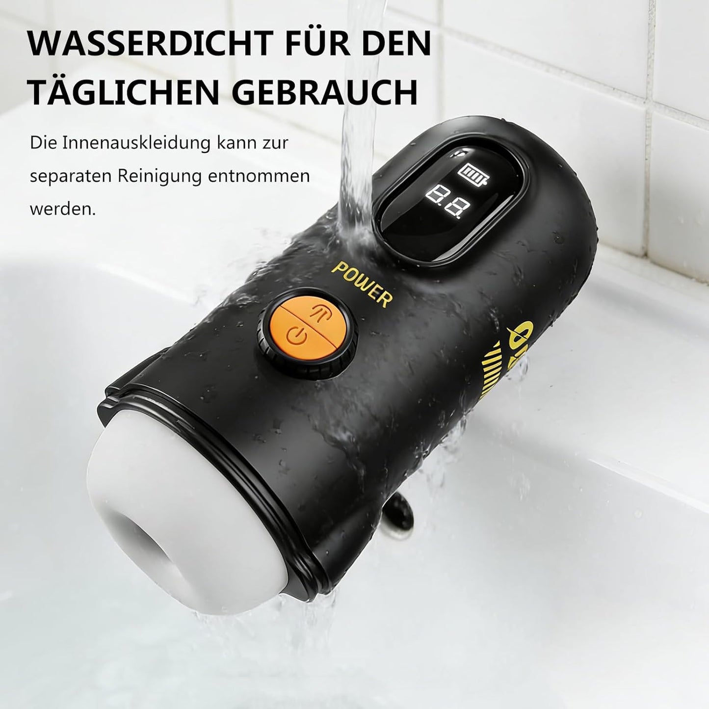Automatic Masturbator Penis Trainer Blowjob Machine with 9 Vibration & Suction Modes
