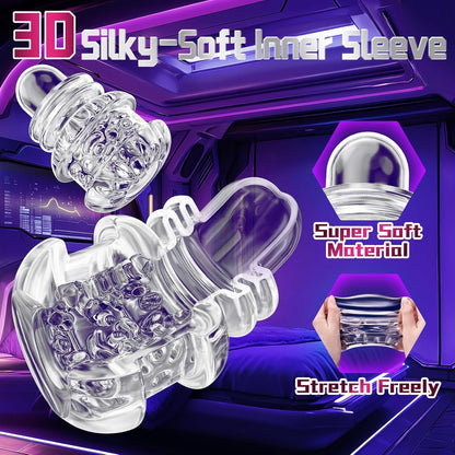 Automatic Penis Trainer Blowjob with 10 Thrusting & 10 Tongue Licking Modes