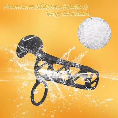 Penis Ring Cock Sleeve Extender With 10 Powerful Vibrating Modes