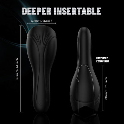 Male Masturbator Penis Vibrator Stroker with 10 Dynamic Frequencies