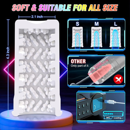 Smart Automatic Masturbator Sex Machine with 10 Thrusting &10 Vibrating Modes