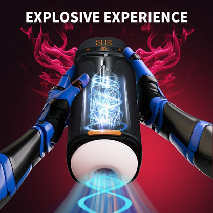 Electric Masturbator Vacuum Pump with 10 Thrusting & Rotating & Vibrating & Sucking