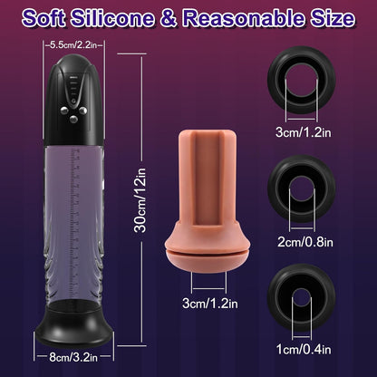 Automatic Penis Enlargement Pump Male Masturbator with 4 Suction Modes